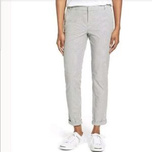 Nordstrom Caslon Ankle Navy Stripe Pants